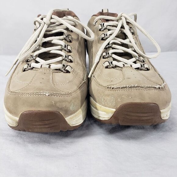 Sketchers Size 10 Shape Ups Tan Beige Walking Toning Shoes Fitness Suede Womens - Picture 5 of 9